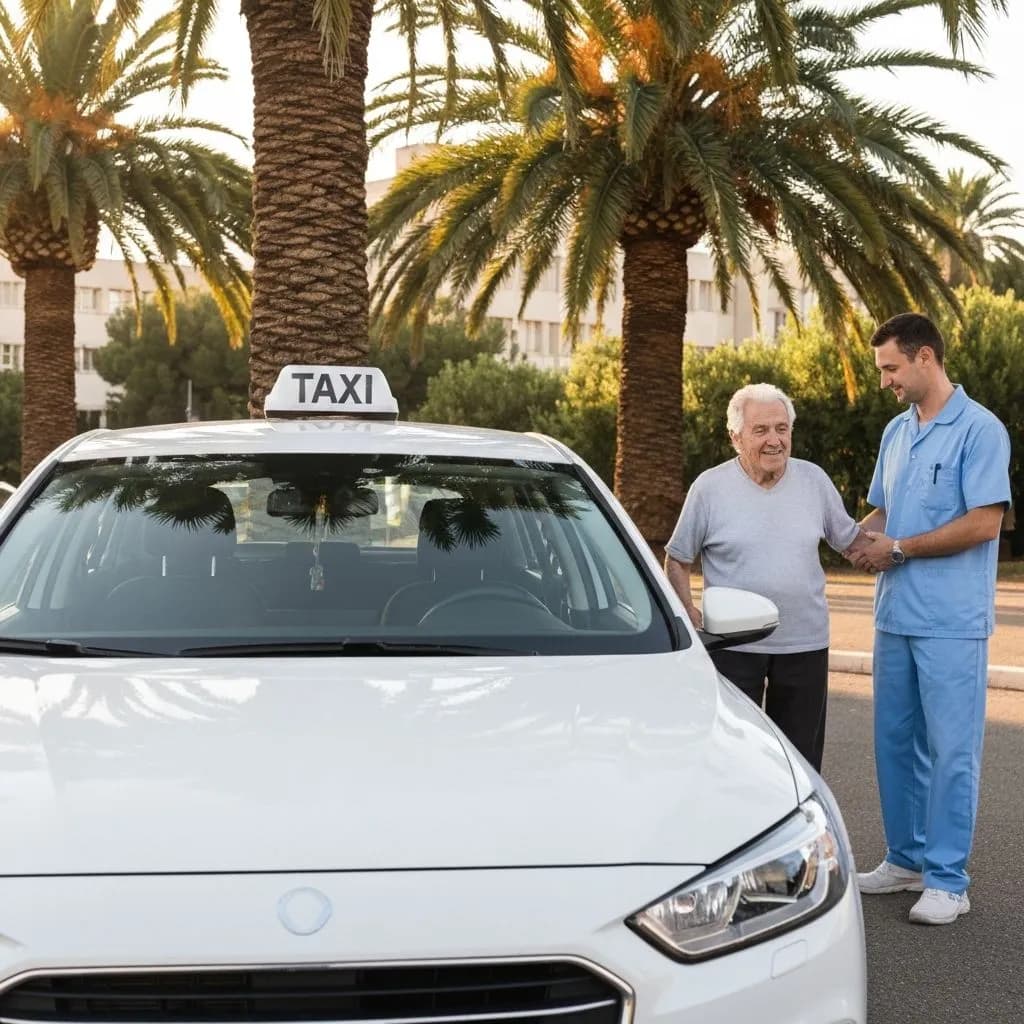 Taxi conventionné devant un hôpital dans le Vaucluse - Slide 3