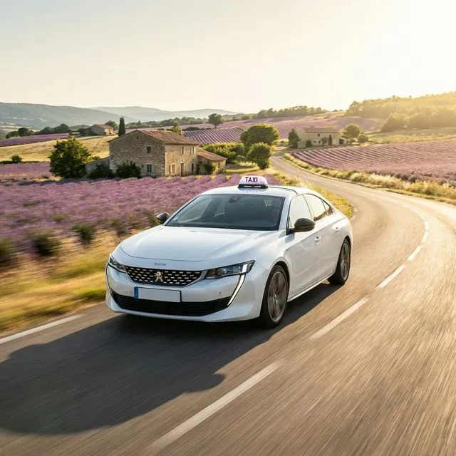 Taxi du Soleil en déplacement dans le Vaucluse